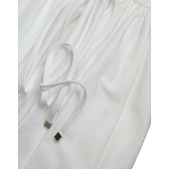 Dolce & Gabbana Cotton Gabardine Corset Dress with Lace-Up Closure - Picture 6 of 6